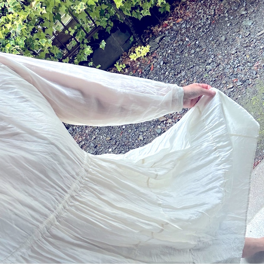 Midi to floor length cottagecore dress